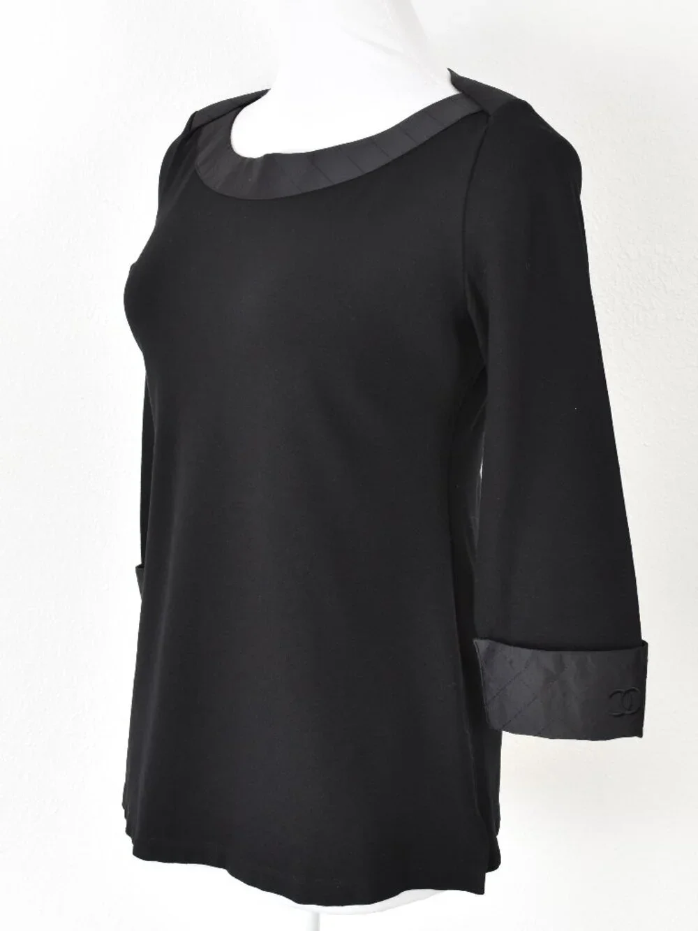 Chanel Logo Property Uniform Top Black - S